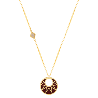 Amelia Maasai 18k Gold Mother of Pearl Necklace