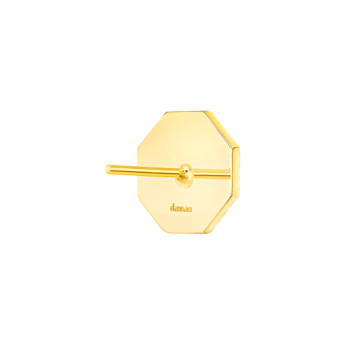 أقراط أميليا مراكش من الذهب الأصفر عيار 18 قيراط مرصع بعرق اللؤلؤ الأخضر