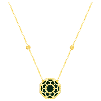 Amelia Marrakesh 18k Yellow Gold Earrings with Green Mother of Pearl