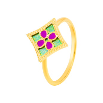 Amelia Versailles Garden Star Ring in 18K Yellow Gold 