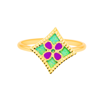 Amelia Versailles Garden Star Ring in 18K Yellow Gold 