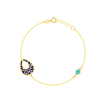 Amelia Maasai 18k Gold Mother of Pearl Bracelet