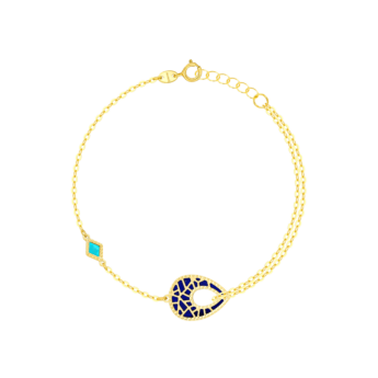 Amelia Maasai 18k Gold Mother of Pearl Bracelet