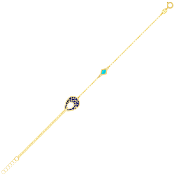 Amelia Maasai 18k Gold Mother of Pearl Bracelet