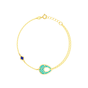 Amelia Maasai 18k Gold Mother of Pearl Bracelet