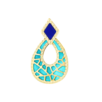 Amelia Maasai 18k Gold Mother of Pearl Earrings