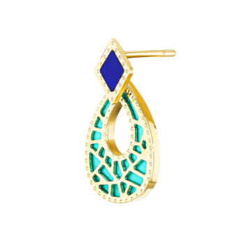 Amelia Maasai 18k Gold Mother of Pearl Earrings