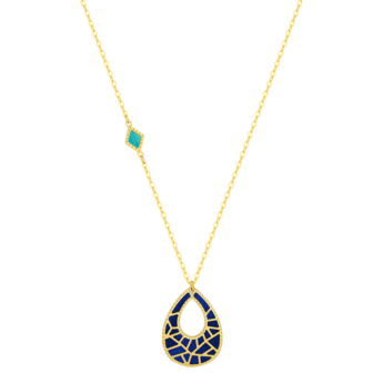 Amelia Maasai 18k Gold Mother of Pearl Necklace