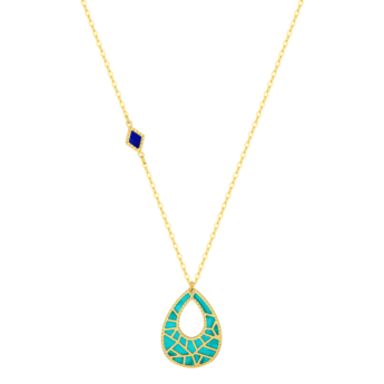 Amelia Maasai 18k Gold Mother of Pearl Necklace