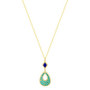 Amelia Maasai 18k Gold Mother of Pearl Necklace