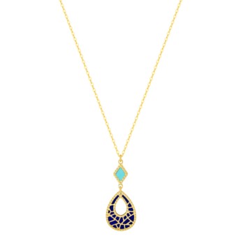 Amelia Maasai 18k Gold Mother of Pearl Necklace