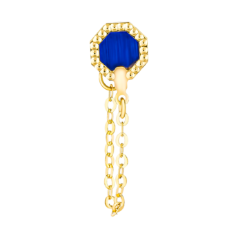 Amelia Marrakesh 18k Yellow Gold Earrings with Blue Mother of Pearl