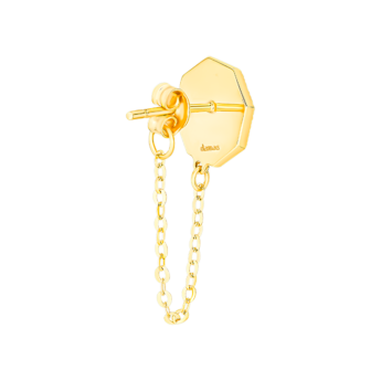 Amelia Marrakesh 18k Yellow Gold Earrings with Blue Mother of Pearl