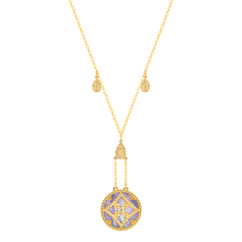 Amelia Versailles Double Sided Versailles Y Necklace in 18K Yellow Gold