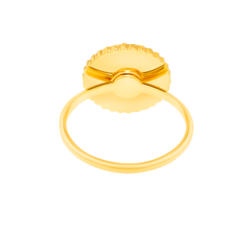 Amelia Versailles Single Motif Green Mother Of Pearl in 18K Yellow Gold 