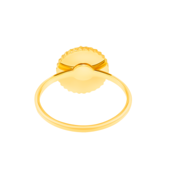 Amelia Versailles Single Motif Purple Mother Of Pearl in 18K Yellow Gold 