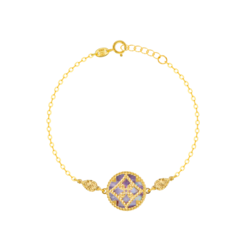 Amelia Versailles Single Motif Bracelet in 18K Yellow Gold