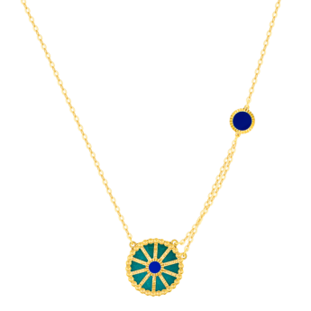 عقد أميليا دبي من الذهب الأصفر عيار 18 قيراط