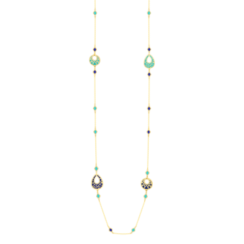 Amelia Maasai 18k Gold Mother of Pearl Necklace