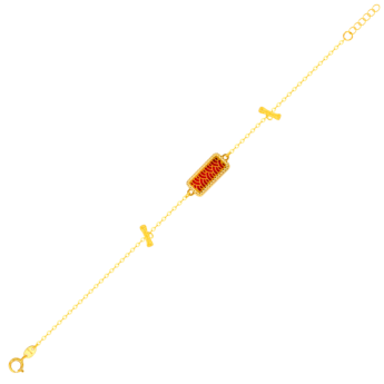 سوار أميليا طوكيو بوجهين على شكل مستطيل مع 