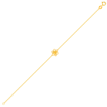 Anmol Floret Single Motif Bracelet in 21K Yellow Gold 