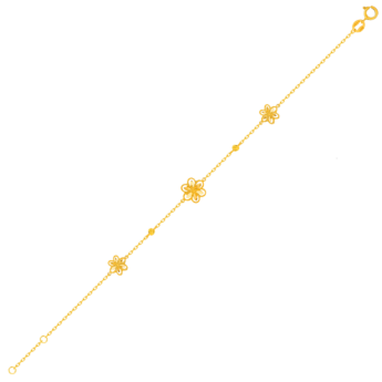 Anmol Floret Small Trio Motif in 21K Yellow Gold 