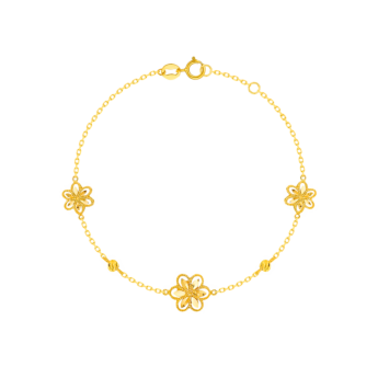 Anmol Floret Small Trio Motif in 21K Yellow Gold 