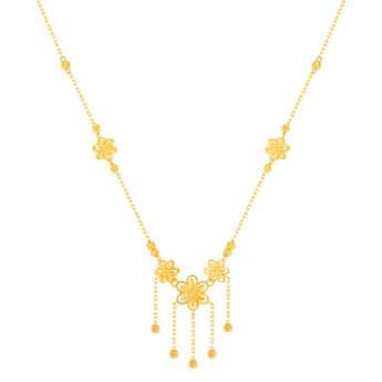 Anmol Floret Festoon Necklace in 21K Yellow Gold 