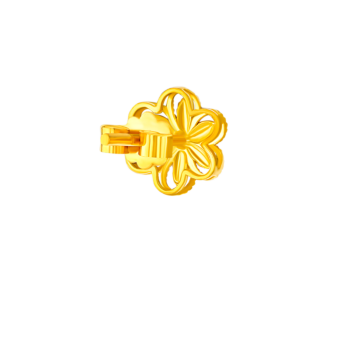 Anmol Floret Stud Earrings 21K Yellow Gold 