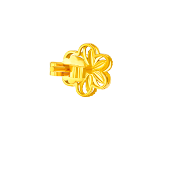 Anmol Floret Stud Earrings 21K Yellow Gold 