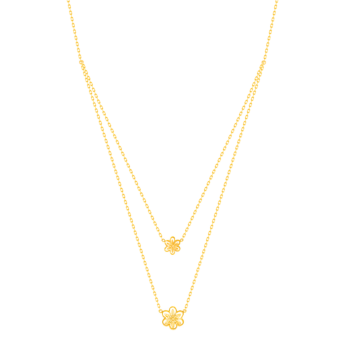 Anmol Floret Double Chain 21K Yellow Gold 