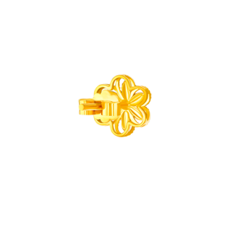 Anmol Floret Large Stud Earrings in 21K Yellow Gold 