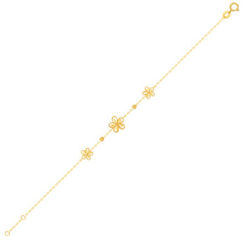 Anmol Floret 21k Gold Bracelet