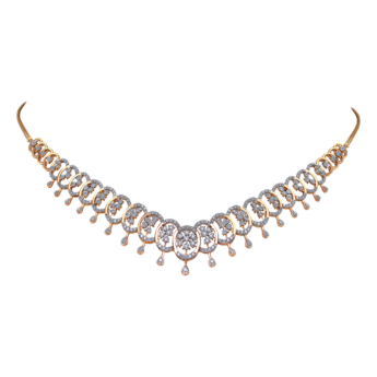 Ananya Diamond Necklace & Earring in 18K Gold
