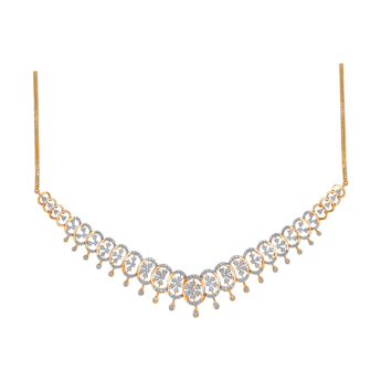 Ananya Diamond Necklace & Earring in 18K Gold