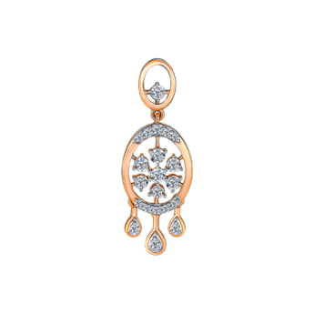 Ananya Diamond Necklace & Earring in 18K Gold