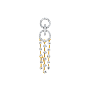 Ananya 18k Yellow Gold Diamond Necklace & Earrings Set 