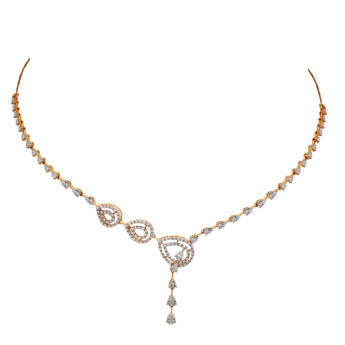 Ananya Diamond Necklace & Earring in 18K Gold