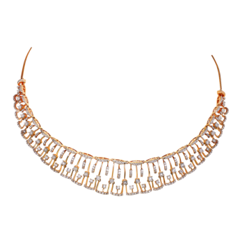 Ananya Diamond Necklace & Earring in 18K Gold