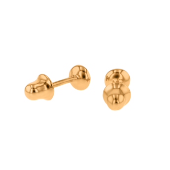 Children's Jewellery Ara Diamond Earrings With Coquelicot Enamel 