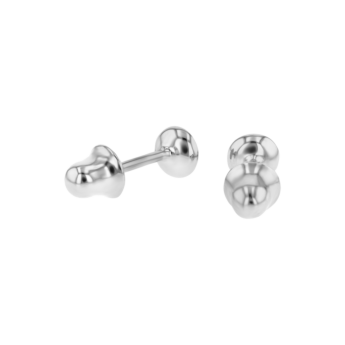 Children's Jewellery Ara Diamond Earring With Magenta Enamel