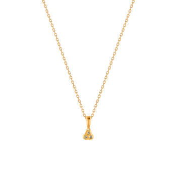 Children's Jewellery Ara Diamond Necklace Yellow Gold Earring Three Studs 