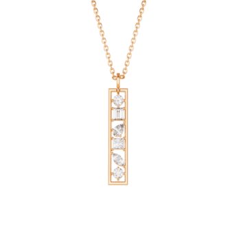 Aerial 18k Yellow Gold Diamond Pendant Chain