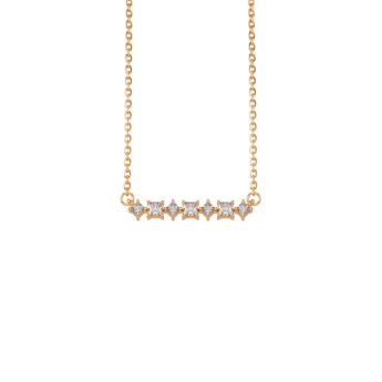 Aerial 18k Yellow Gold Diamond Necklace