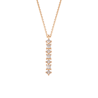 Aerial 18k Yellow Gold Diamond Pendant Chain