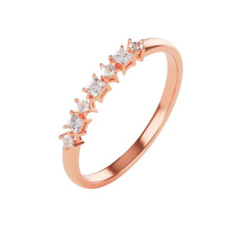 Aerial 18k Rose Gold Diamond Ring
