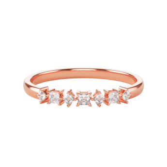Aerial 18k Rose Gold Diamond Ring
