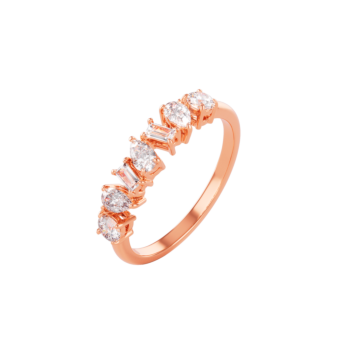 Aerial 18k Rose Gold Diamond Ring
