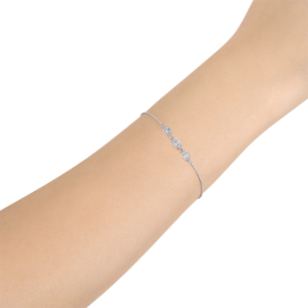 Palace Baguette 0.26 Carat Diamond Bracelet 18K White Gold 