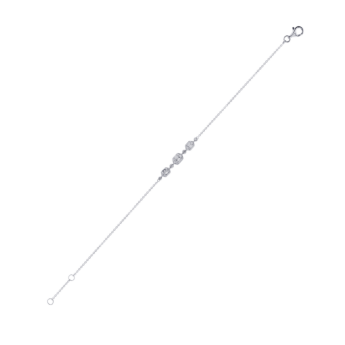 Palace Baguette 0.26 Carat Diamond Bracelet 18K White Gold 
